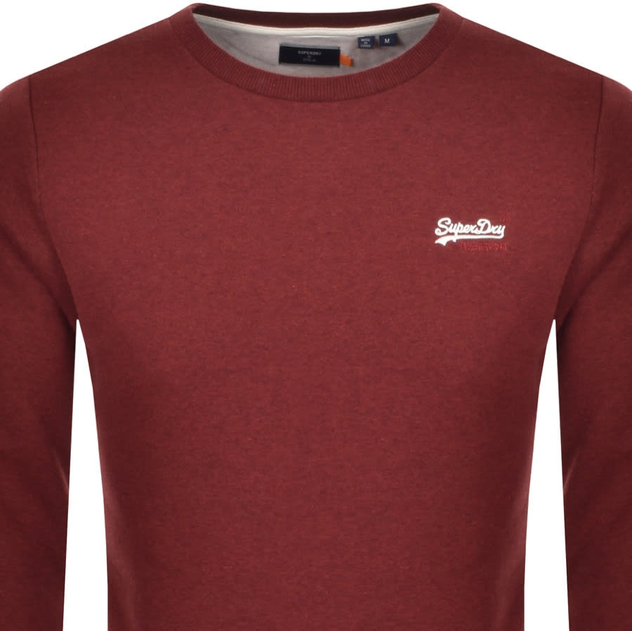 Alternative Image for ProductSuperdry Logo Sweatshirt Burgundy2